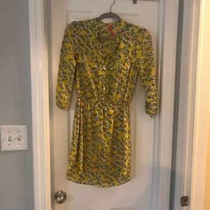 Eight Sixty yellow shirt dress